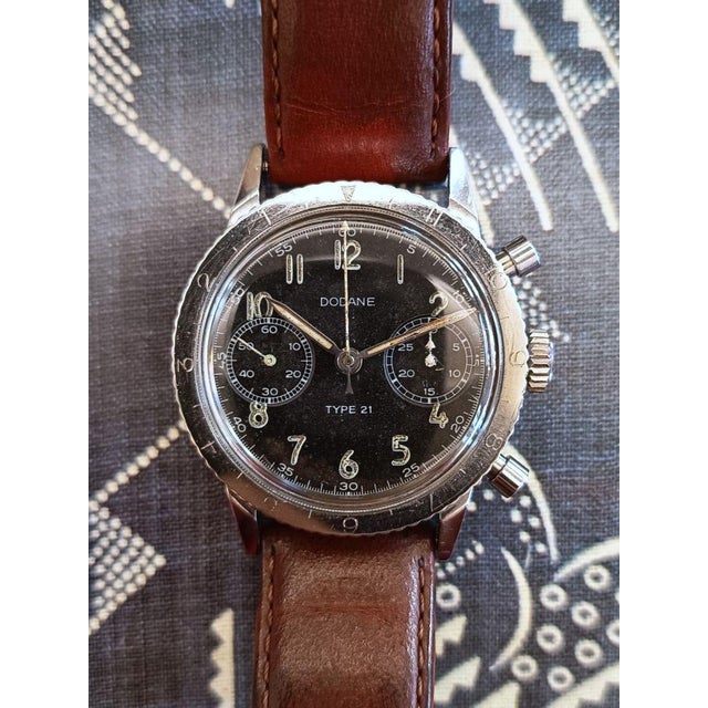Type 21 Military Chronograph from Dodane, 1960-69 For Sale - Image 16 of 16