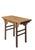 Constructed from solid elm wood, this altar table features a rectangular top with subtle everted flanges and a flush-panel...