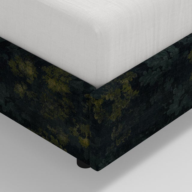 Holden Wingback Bed in Verdure Navy, California King For Sale In Chicago - Image 6 of 7