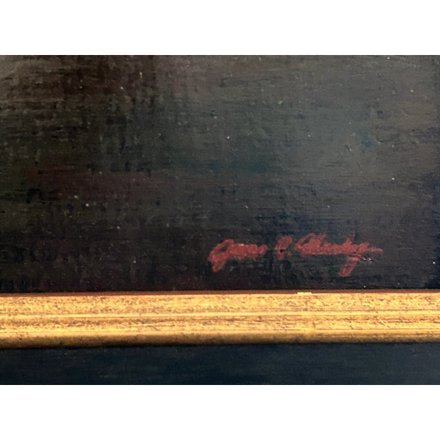 Late 20th Century Red Floral Still Life Oil Painting on Canvas by James Clinton Mumby For Sale - Image 16 of 18