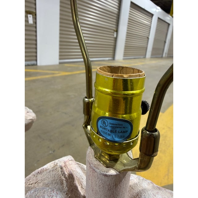 Lavender 1970s Drapped Knotted Table Lamps After John Dickinson For Sale - Image 8 of 16