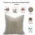 Fabdivine Indian Block Print Cushion Cover 16x16 Inch Duck Canvas- Leheriya For Sale - Image 4 of 4