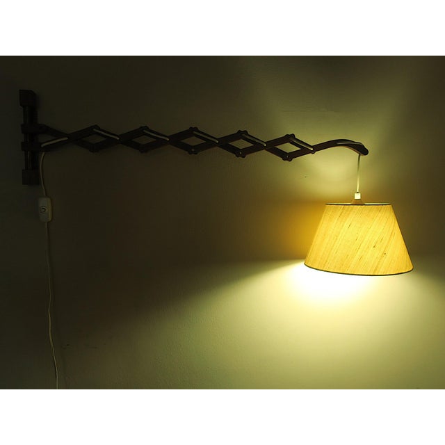 Danish Articulated Wall Light in Teak from Erik Hansen, 1960s For Sale - Image 5 of 15