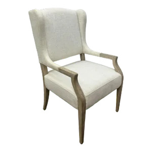 Contemporary Bernhardt Transitional Style Upholstered Wing Back Chair
