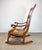 Early 19th Century American Primitive Tiger Maple and Rush Rocking Chair For Sale - Image 4 of 12