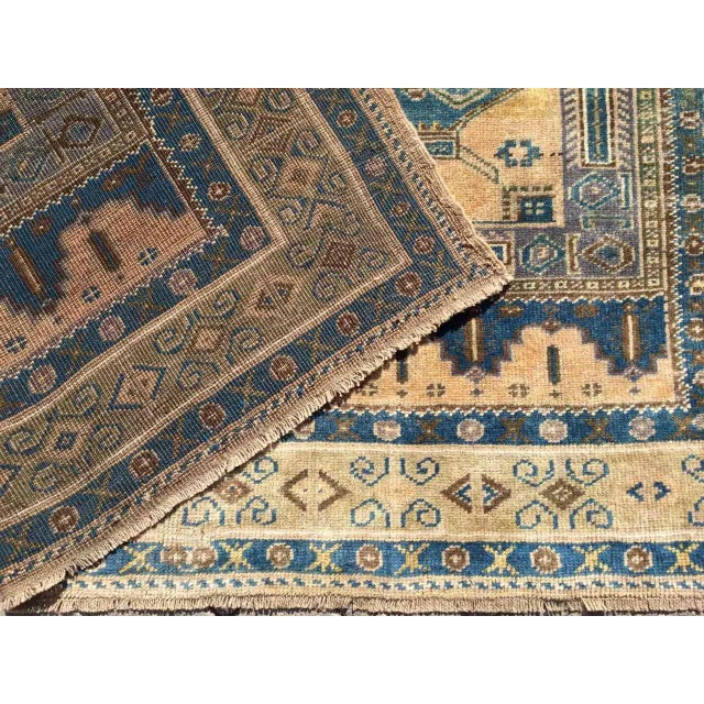 Vintage Hand Knotted Turkish Area Rug - 110" X 67" For Sale - Image 10 of 11
