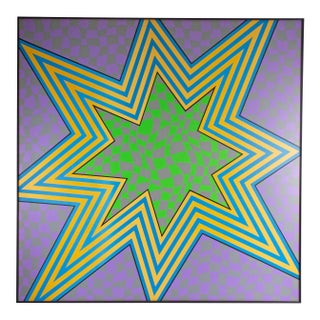 2008 Op Art Acrylic on Board Painting by Greg Russell For Sale