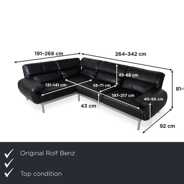 The Rolf Benz Plura leather corner sofa is a true masterpiece of flexibility, completely blurring the lines between a...