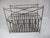 Metal Mid 20th Century Iron Magazine Rack For Sale - Image 7 of 8