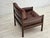Vintage Scandinavian Armchair in Furniture Leather and Beech, 1970s For Sale - Image 11 of 18