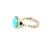 1990s 1990s David Yurman Turquoise Ring Size 7 Sterling Silver Estate, Size 7 For Sale - Image 5 of 7