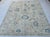 Oushak Handmade Wool Rug in Cream and Light Blue For Sale - Image 6 of 11