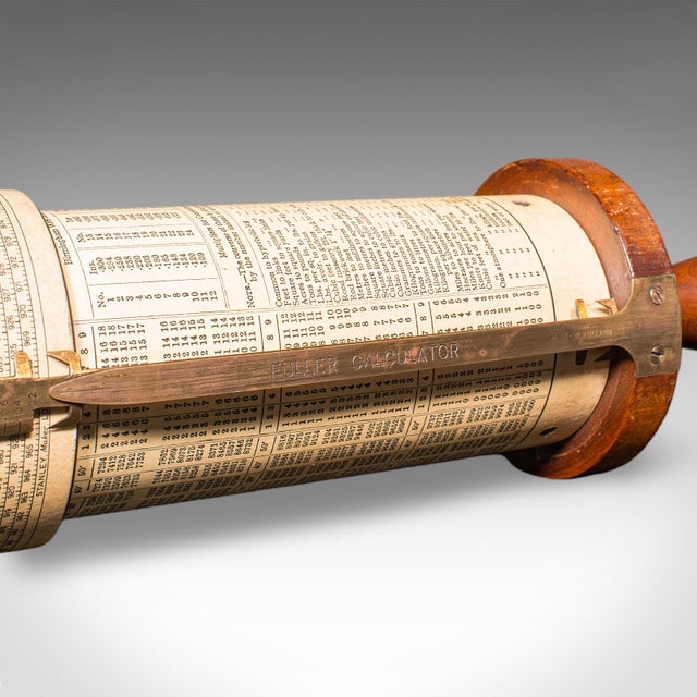 Brown Vintage Fuller's Calculator, English, Mathematical Instrument, Stanley London For Sale - Image 8 of 12