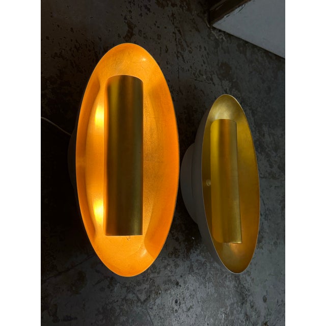Modern Barbara Barry for Visual Comfort Aura Oval Sconces, Pair For Sale - Image 3 of 12