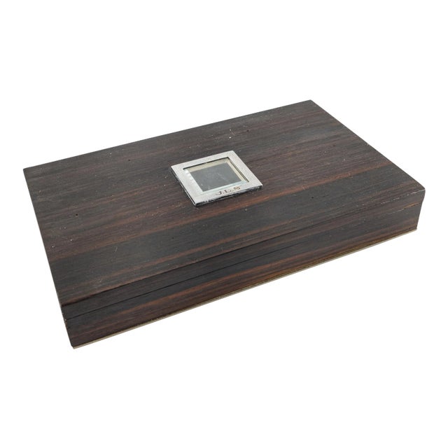 Mid Century Rosewood Cigarette Holder Box For Sale