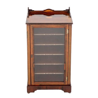 Victorian Music Cabinet in Rosewood, 1880 For Sale