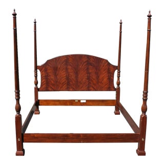 Henkel Harris Mahogany Four-Poster King-Size Bed For Sale