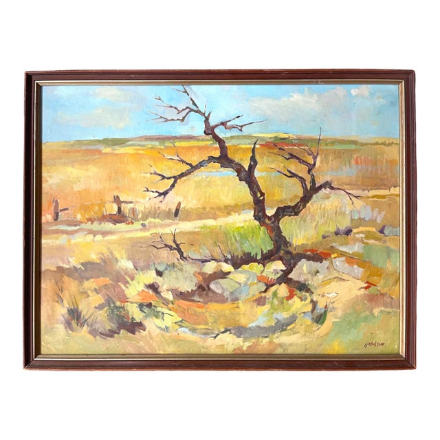 An Oil on Canvas Landscape Painting by J. Jacobson For Sale
