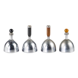 Antique Art Deco Dinner Table Bells by Ruth Gerth for Chase, Set of 4 For Sale