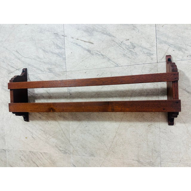 Traditional Antique Hanging Plate Rack For Sale - Image 3 of 5