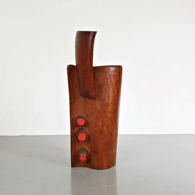 Wood Large French Wood Sculpture, 1950s For Sale - Image 7 of 11