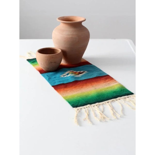Mexican Vintage Southwest Table Mat For Sale - Image 3 of 5