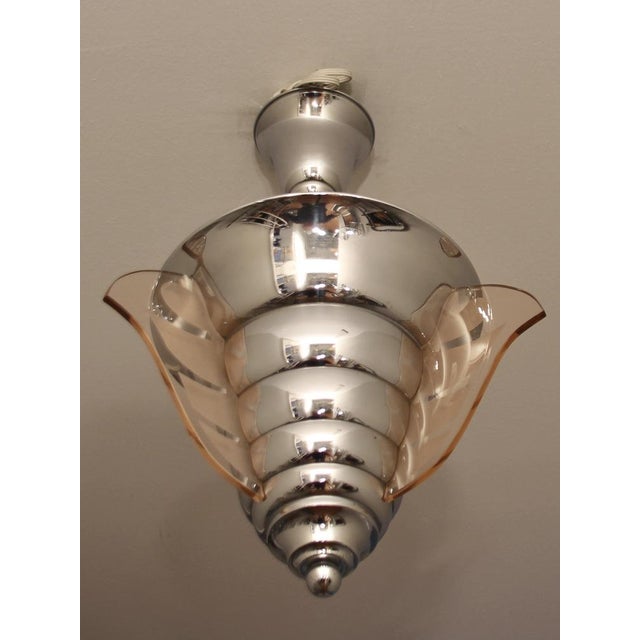 Art Deco Pendant Lamp by Henri Petitot for Maison Petitot, 1930s For Sale - Image 4 of 12