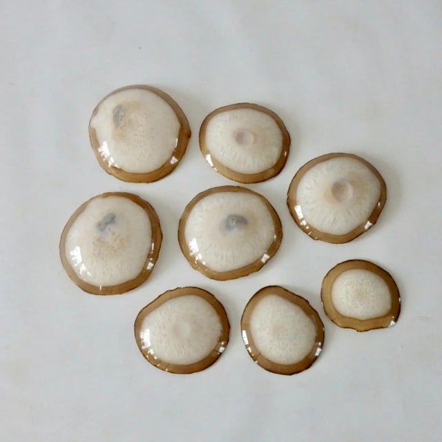 Set of Eight Quartz Crystal Geode Geologic Specimen Bowls For Sale - Image 4 of 10