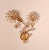 Mid-Century Modern Hollywood Regency Gold-Plated Brass Wall Lamps with Swarovski Crystals from Ernst Palme Palwa, 1960s, Set of 3 For Sale - Image 17 of 18