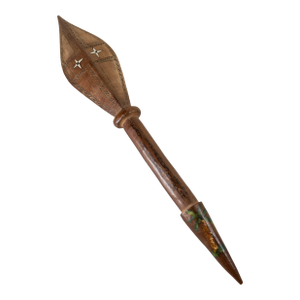 Mid-Century Wwii Era Pacific Solomon Islands Tribal Dance Paddle Club