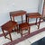 1960s A Very Nice Set of 4 Vintage Chinoiserie Mahogany Nesting Tables, Circa 1960's For Sale - Image 5 of 12