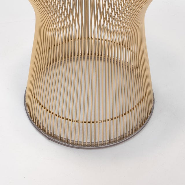 18 Karat Gold Side Table by Warren Platner for Knoll International, 2000s For Sale - Image 6 of 10