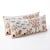 An extra-long lumbar pillow cover set made from hand-embroidered Uzbek Suzani cotton — embroidered lions beneath a red...