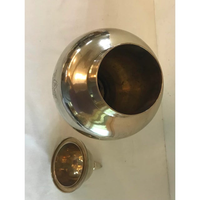 Vintage Brass Urn For Sale - Image 4 of 5