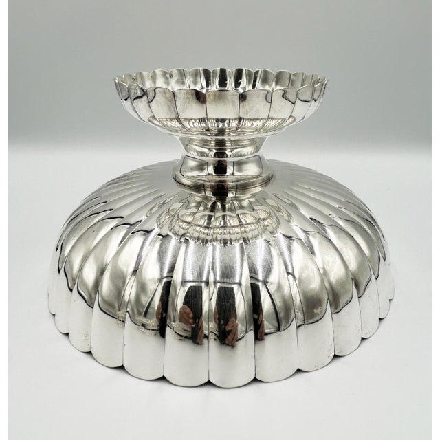 Vintage Japanese Pure Silver Ikebana Floral Arrangement Vessel _ Original Box For Sale In Los Angeles - Image 6 of 18