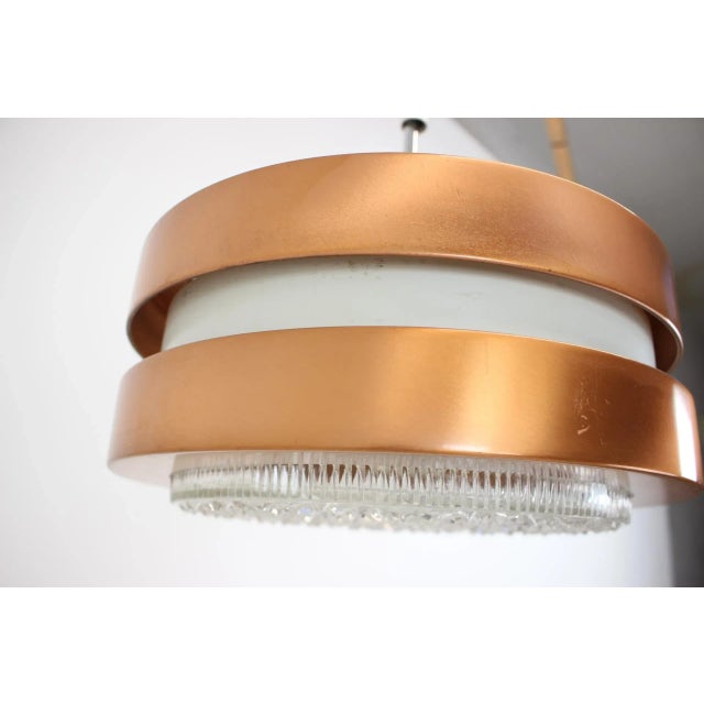 Goldenrod Mid-Century Pendant Lamp, Germany, 1970s For Sale - Image 8 of 12