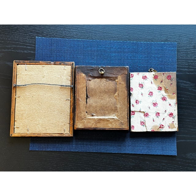 Traditional Group of Three 19th Century Framed Painted Silhouettes For Sale - Image 3 of 5