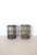 A set of two (2) wicker twig and glass hurricane candle lamps. A great set for indoors or out; dining table, steps,...