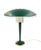 Modernist petrol green table lamp France 1960s Brass, metal, lucite H 50 x 40 cm Diam. Conditions: excellent consistent...