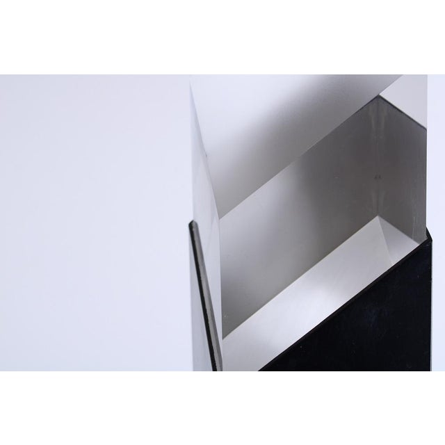 Postmodern Black Metal Lucara 2 Prisma Table Lamp from Casandro, 1980s For Sale - Image 14 of 18