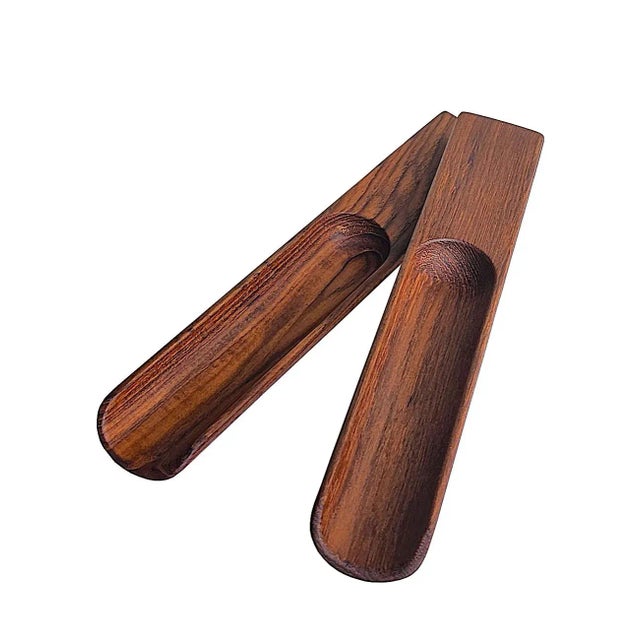 Dansk Vintage Dansk Teak Wood Salad Tongs Designed by Jens Quistgaard, a Pair For Sale - Image 4 of 11