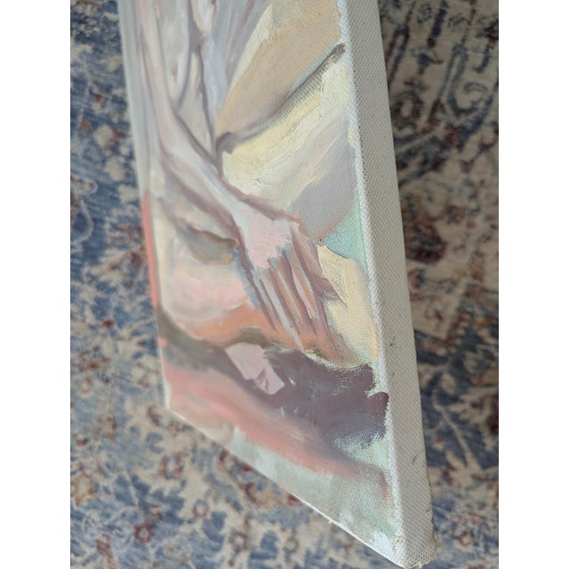 Vintage Original Impressionist Nude Painting on Canvas For Sale - Image 14 of 14