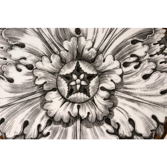 Piero Fornasetti Rosoni Pattern Porcelain Plates, Set of Six Circa 1960s For Sale - Image 13 of 17