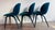 Set of 6 Attributed Gubi Teal Velvet chairs with Black oak legs. In GREAT condition. One minor smudge on velvet seat of...