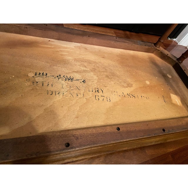 Mid 20th Century Drexel Inlaid Cocktail Coffee Fixed Tray Table For Sale In Chicago - Image 6 of 12
