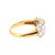 Vintage 18k Two-Tone Double Row Diamond Band Ring, Size 6.5 For Sale - Image 4 of 5
