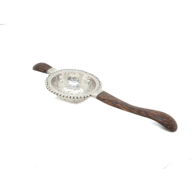 John Hardy Sterling Silver & Palm Wood Tea Strainer For Sale In Philadelphia - Image 6 of 11