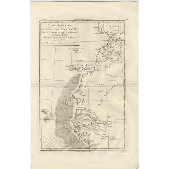 Antique Map of West Africa, 1780 For Sale - Image 4 of 12