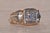 Gold The Boxborough: Antique Ring with Natural Diamond with Rare Butterfly Shaped Inclusion For Sale - Image 8 of 11