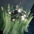 Contemporary Mazzega-Style Frosted Green Random Glass Chandelier For Sale - Image 16 of 16